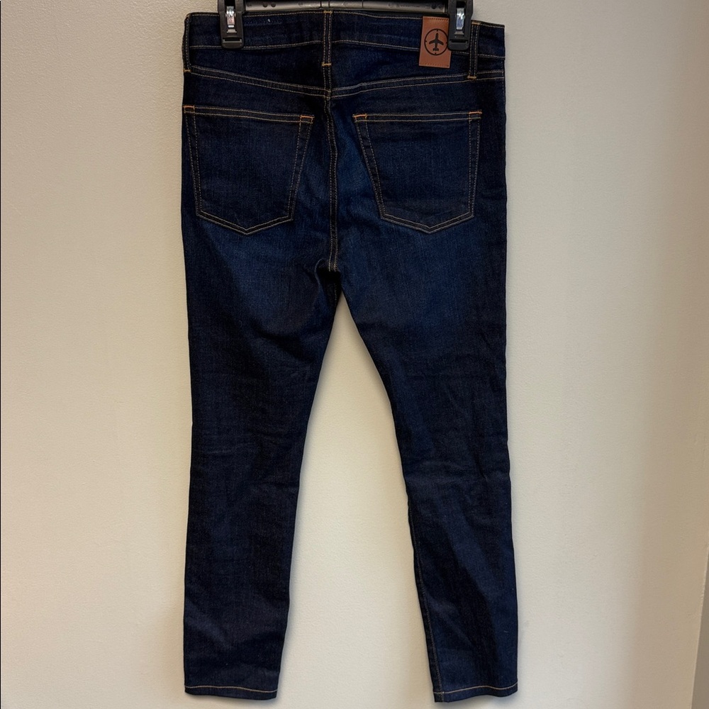 Aviator Dark Wash Skinny Jeans Size 29 Stretch Denim 27 Inseam - Picture 5 of 8
